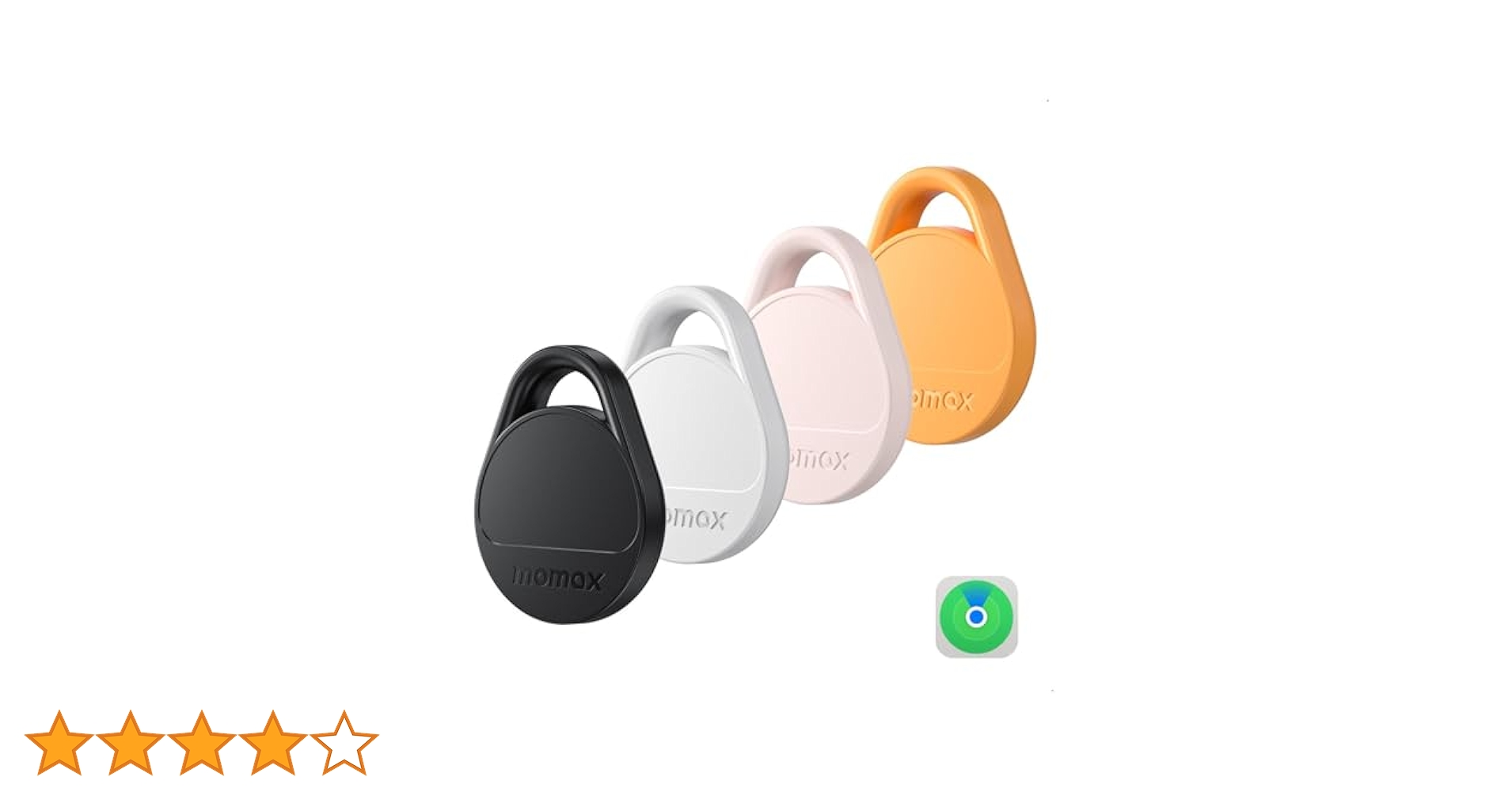 Amazon.co.jp: MOMAX エアタグ (4個セット) 紛失防止タグ gps